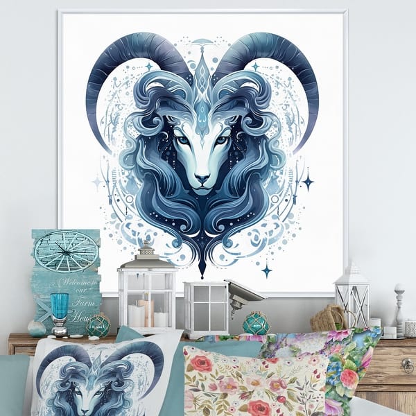 Designart "Taurus Zodiac Sign III" Astrology Framed Canvas Wall Art - Bed  Bath & Beyond - 38912990