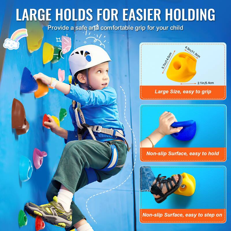 Rock Climbing Holds Climbing Wall Grips for Indoor and Outdoor