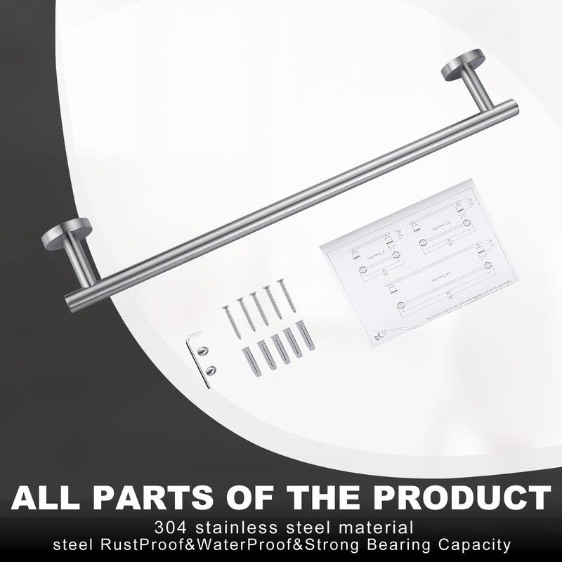 WOWOW Mutiple length Wall Mounted Stainless Steel Towel Bar