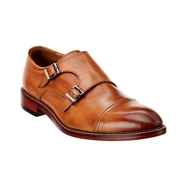cap toe double monk strap