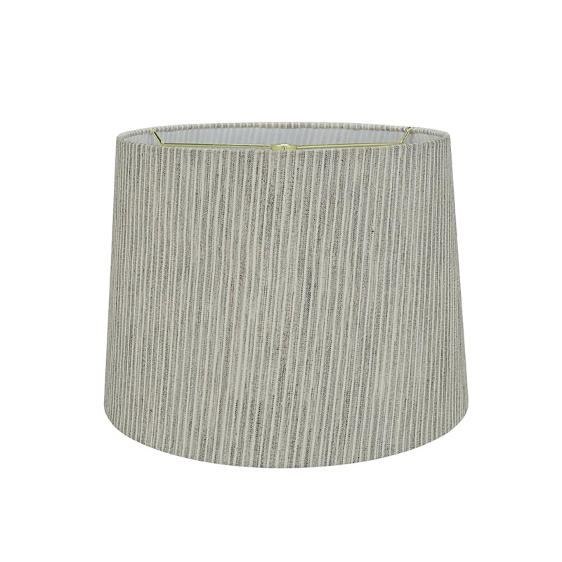 Aspen Creative Hardback Empire Shaped Spider Construction Lamp Shade in Light Grey (12" x 14" x 10")