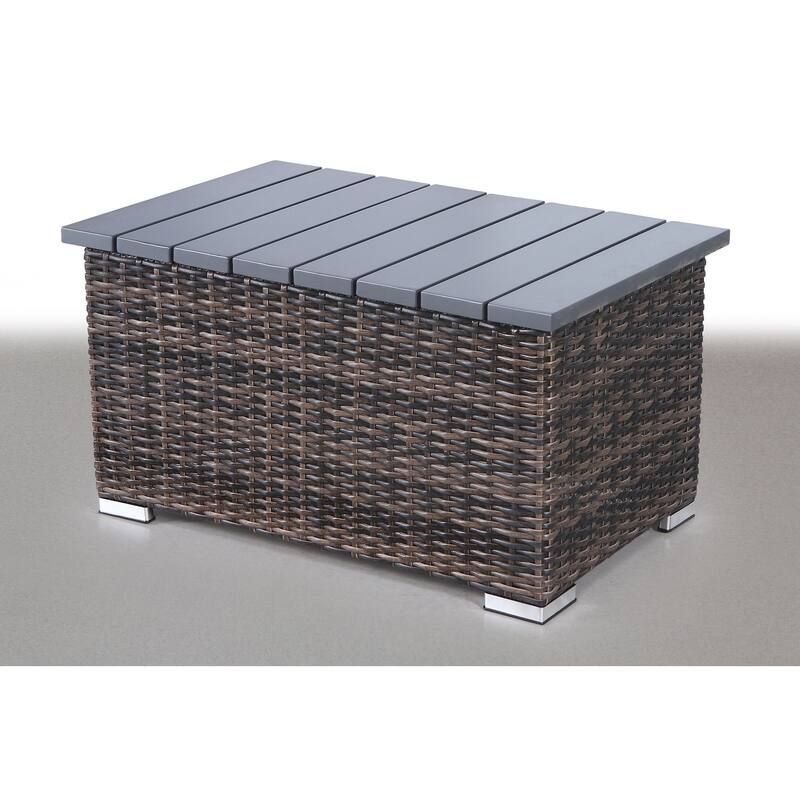 LSI 8 Piece Rattan Sectional Seating Group with Cushions
