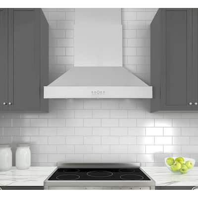 Ancona 36 in. Wall-Mounted Range Hood in Stainless Steel