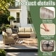 preview thumbnail 26 of 81, Rope Woven Patio Conversation Set with Swivel Chair & Settee Cushions