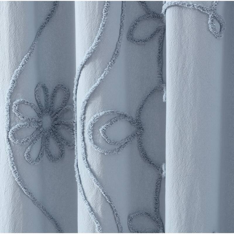 Peri Home Retro Scroll Shower Curtain