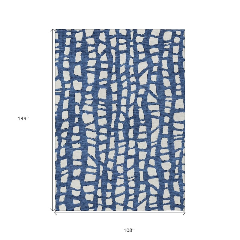 HomeRoots Abstract Transitional Rectangle Outdoor Rug