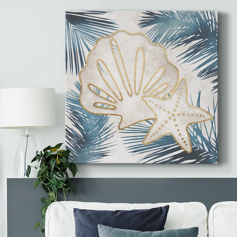 Shells and Palms I-Gallery Wrapped Canvas
