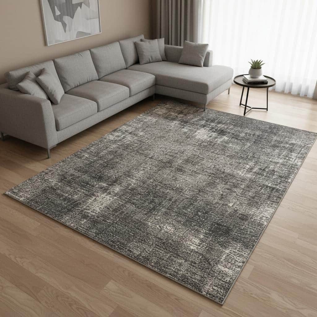 HomeRoots Abstract Modern Rectangle Area Rug