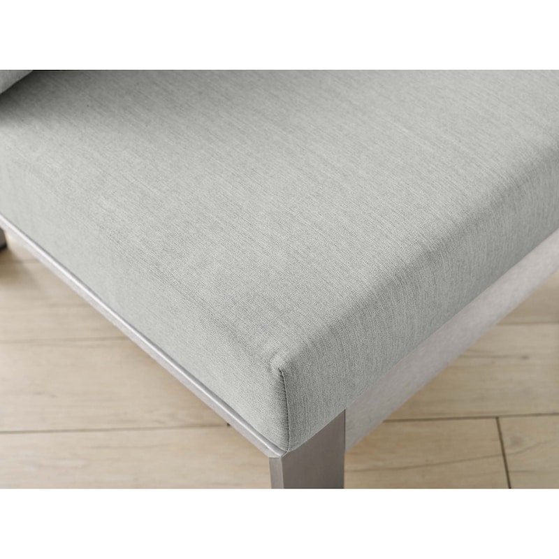 Shore Sunbrella® Fabric Aluminum Outdoor Patio Armless Chair