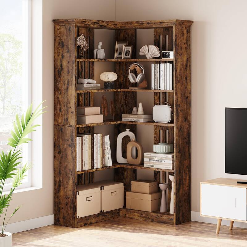 Farmhouse Bookshelf Corner