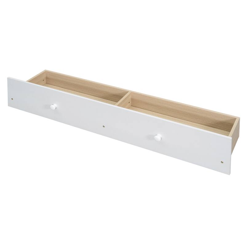 Full Size 2-in-1 Murphy Bed Cabinet with Space Saving Design with Built in USB/Power Outlets, Large Storage Drawer