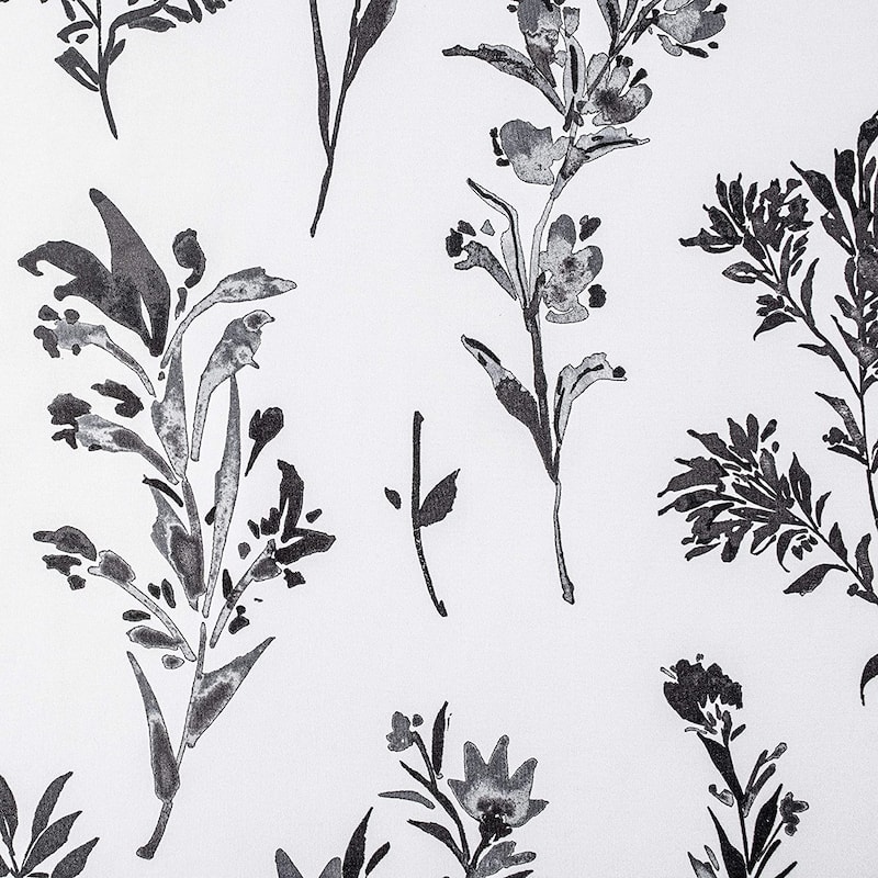 DriftAway Sylvia Floral Botanical Herbs Watercolor Printed Pattern Lined Blackout Window Curtain Valance