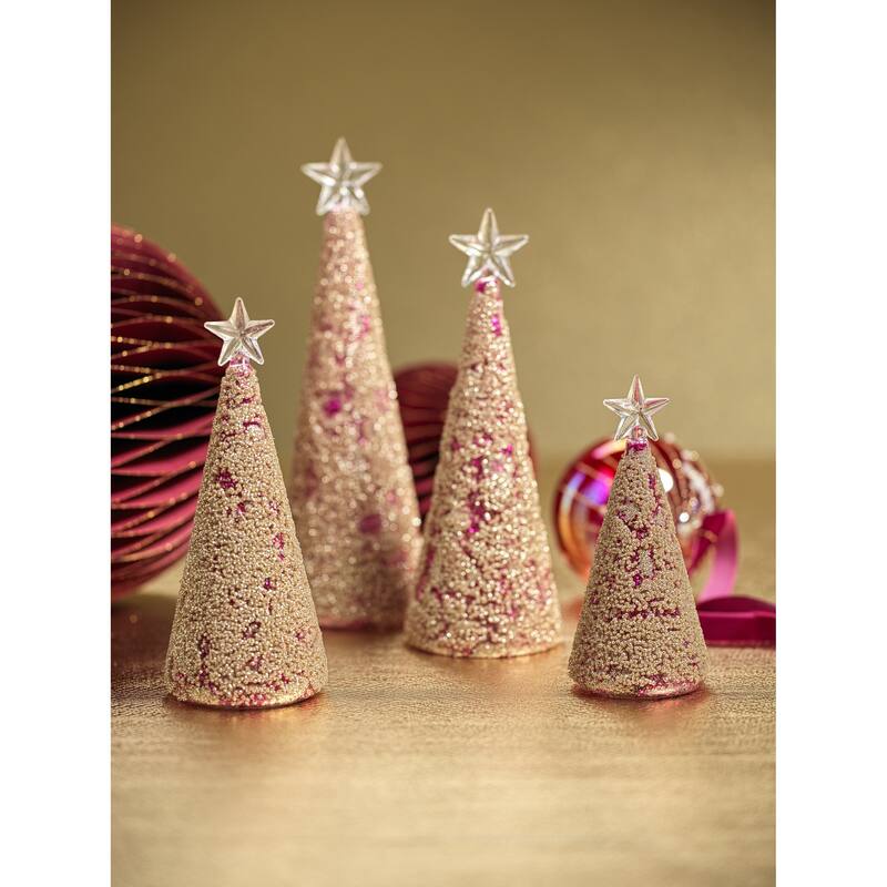 Twinkle LED Deco Christmas Trees, Set of 2