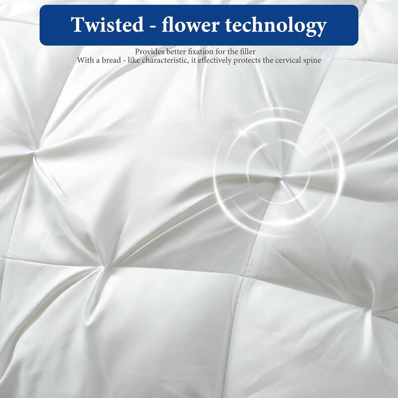 Bed Pillows for Sleeping Set of 2/4/6, Cooling Hotel Quality, Gusseted Pillow for Back, Stomach or Side Sleepers
