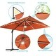 preview thumbnail 17 of 40, BONOSUKI 11.5x9FT LED Cantilever Patio Umbrella with 360 Rotation