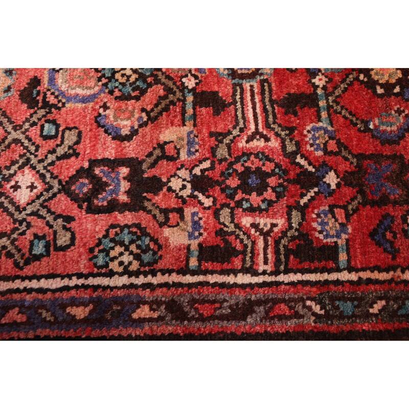 ECARPETGALLERY Hand-knotted Andelz Red Wool Rug - 3'6 x 9'9