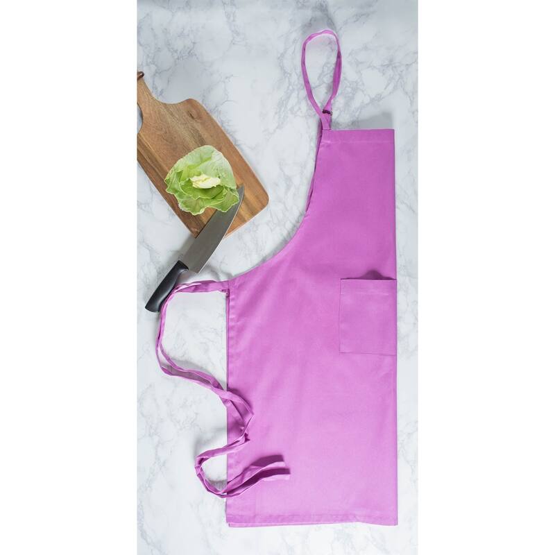Unisex Cotton Kitchen Chef Apron - 32" - Orchid Purple