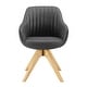 preview thumbnail 47 of 56, Art Leon Modern Wood Swivel Chair with Oak Legs