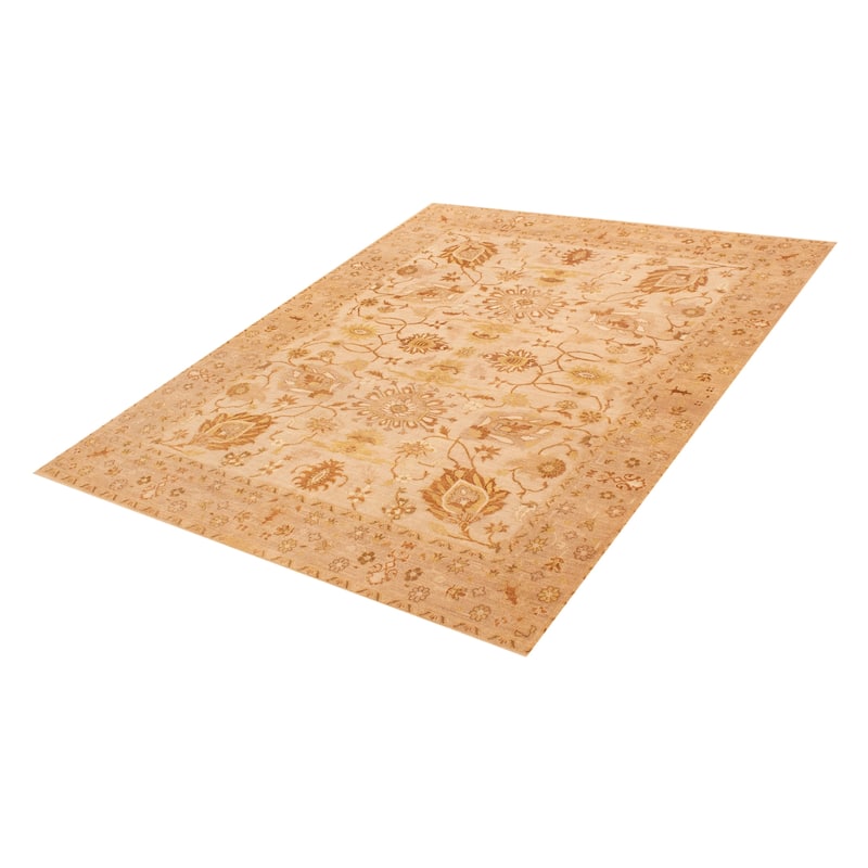 ECARPETGALLERY Hand-knotted Chobi Finest Beige Wool Rug - 7'10 x 9'6