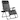 Costway Oversize Lounge Chair Patio Heavy Duty Folding Recliner - Single