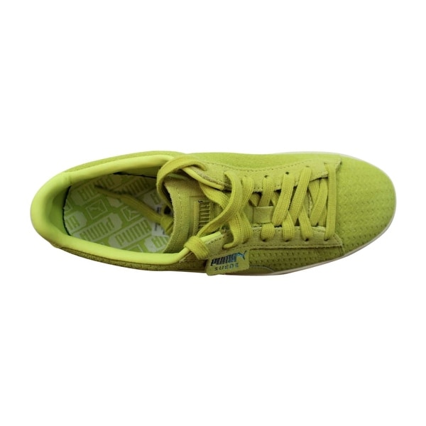 puma suede classic lime green