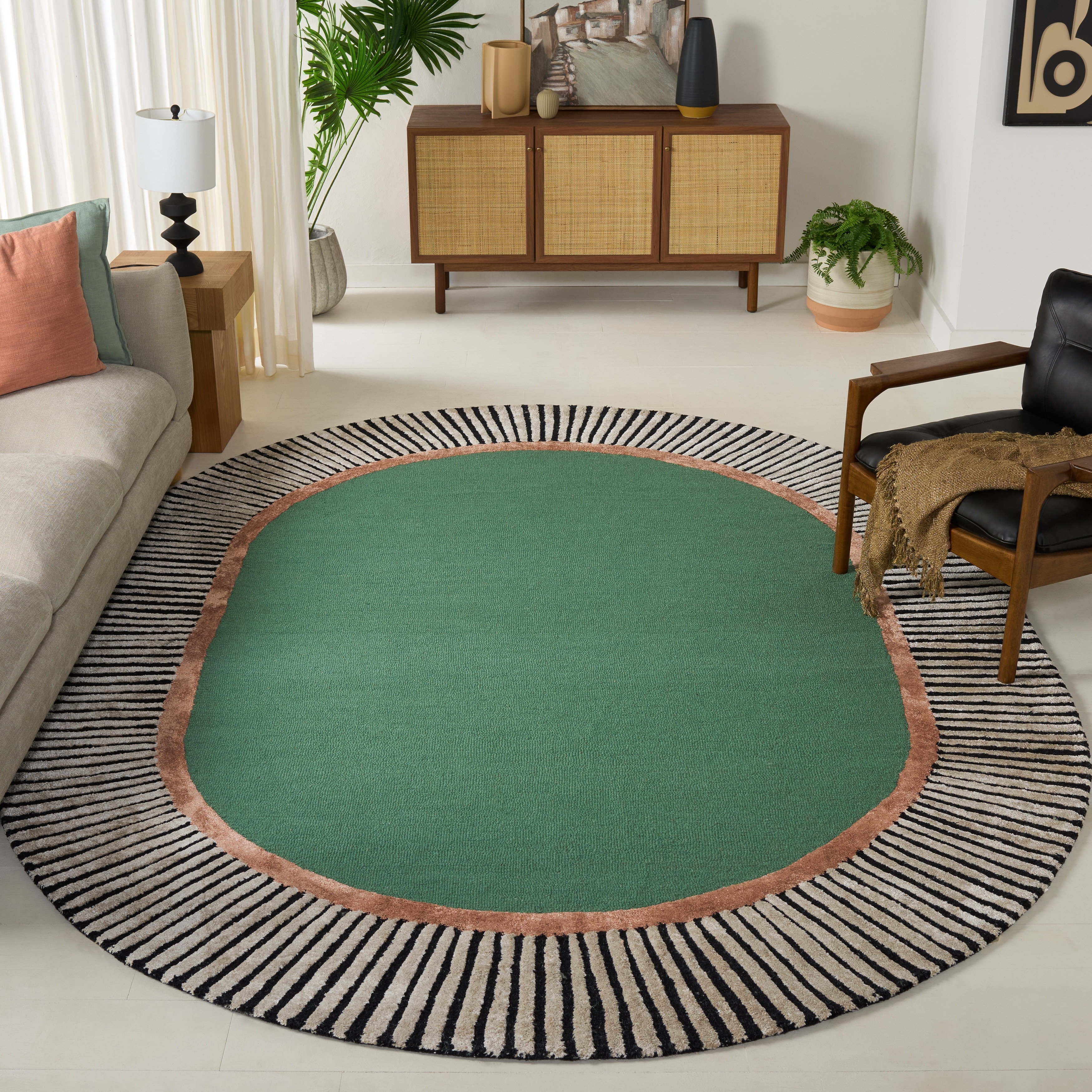SAFAVIEH Handmade Fifth Avenue Zvjatka Mid-Century Modern Wool Rug