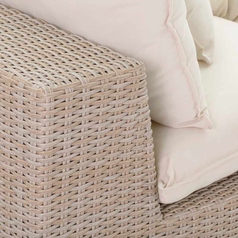 Natural wicker hotsell outdoor sectional