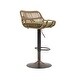 preview thumbnail 19 of 19, 2Pcs Swivel Bar Stools With Footrest, Metal Frame, Up To 250 Lbs Load Bearing Capacity Retro Adjustable Height 35.04" To 42.9"