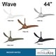 preview thumbnail 6 of 17, Minka Aire Light Wave 3 Blade 44 Inch Ceiling Fan With LED Light Kit