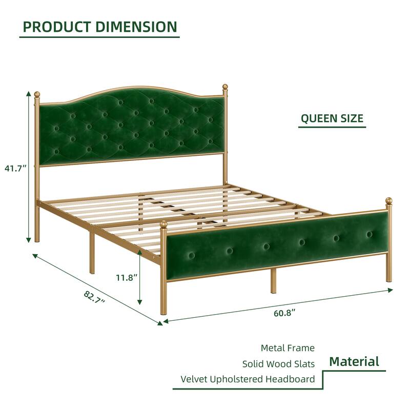 Upholstered Platform Bed