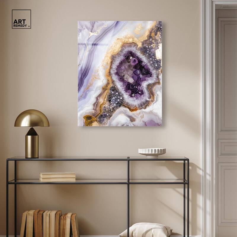 Amethystine Dream II Acrylic by Art Remedy, Ready to Hang