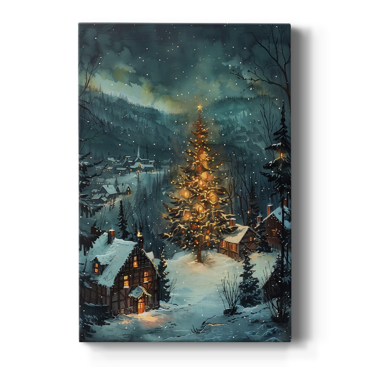 Christmas Holiday Art - Gallery Wrapped Canvas DCXX