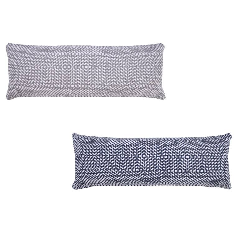 Sevita Diamond Delight Woven Geometric Throw Pillow