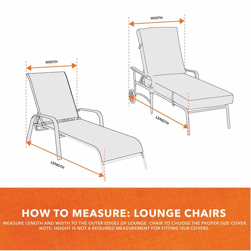 Modern Leisure Basics Patio Chaise Lounge Cover, 76"L X 27"W X 30"H, Sage - 76"L x 27"W x 30"H
