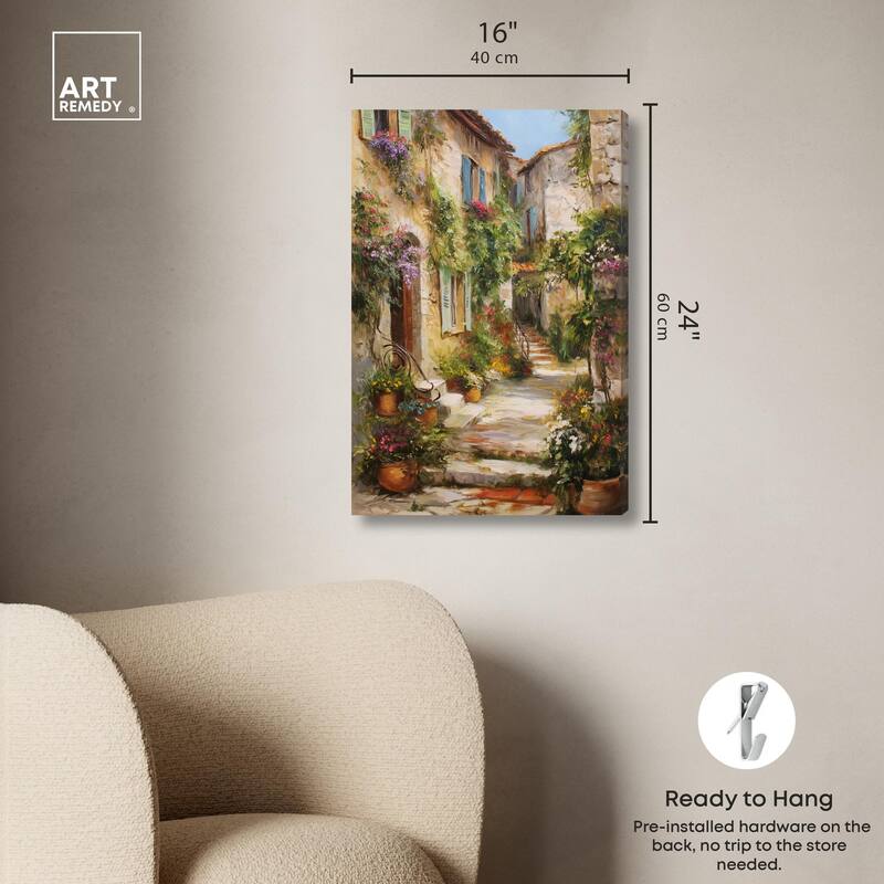 Mediterranean Charm II Canvas by Art Remedy, Gallery Wrapped