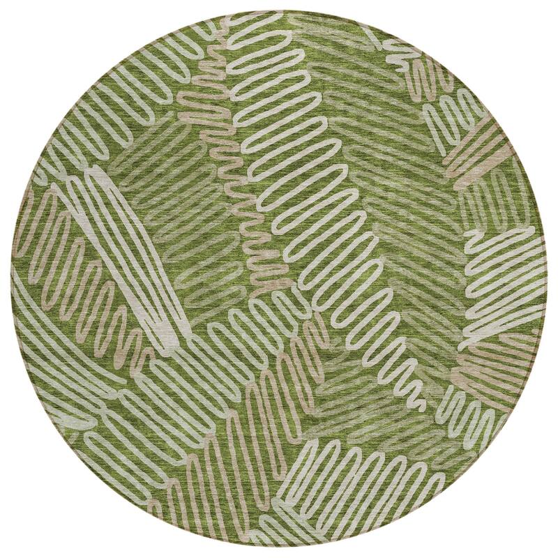 HomeRoots Floral Transitional Rectangle Outdoor Rug