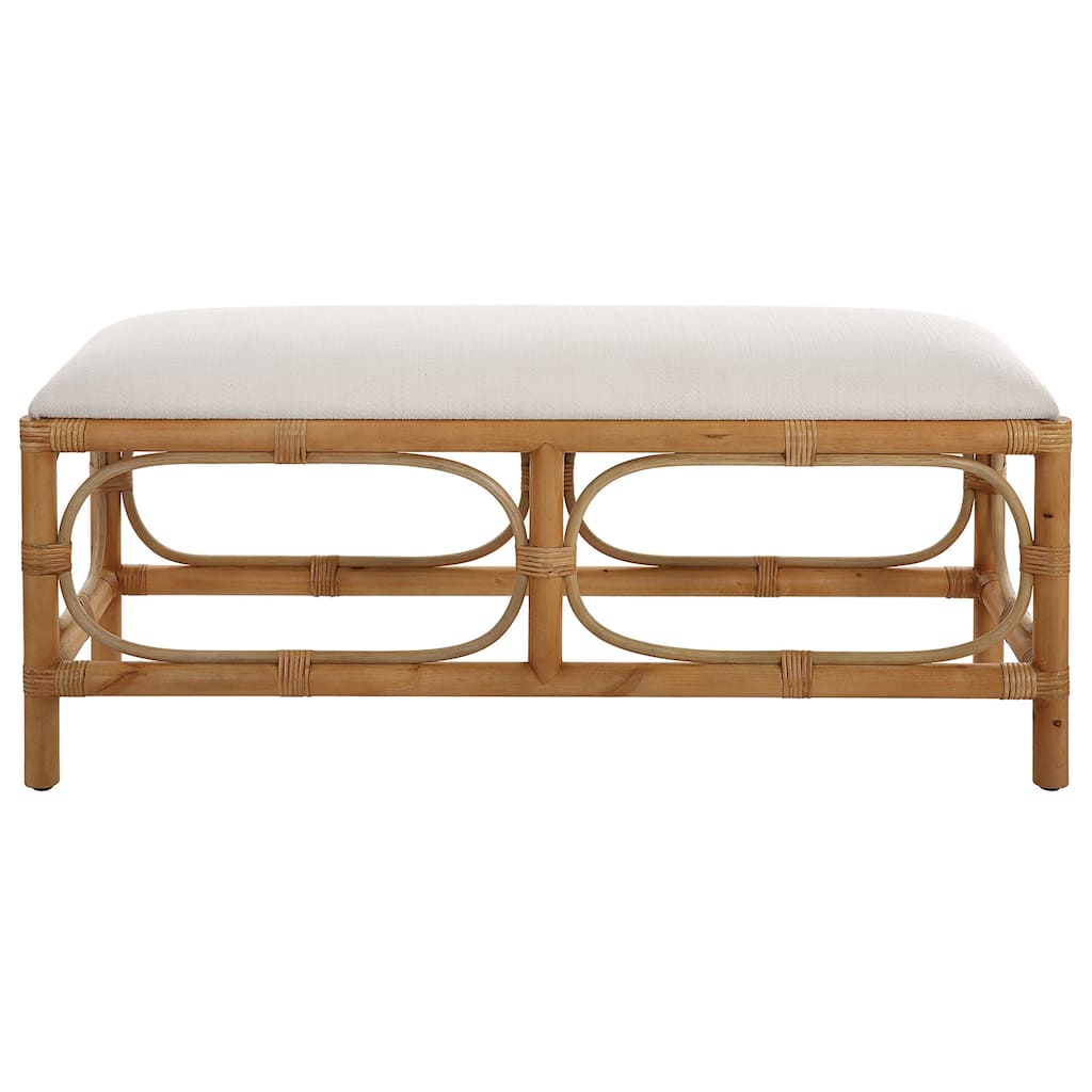 Uttermost 23755 Laguna 48" Wide Wood Framed Fabric Bench