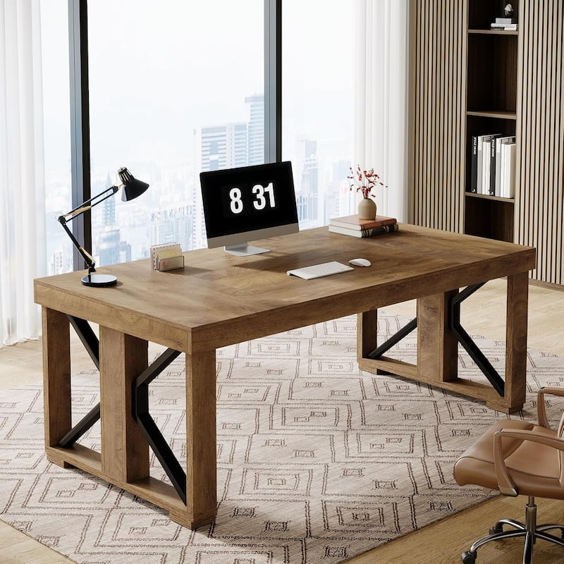 70.8-Inch Executive Computer Desk, Large Home Office Desk