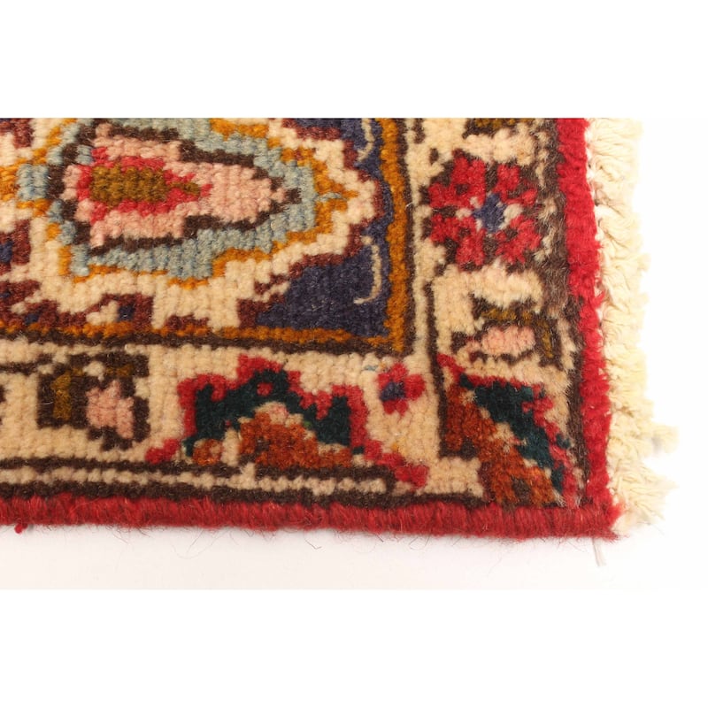 ECARPETGALLERY Hand-knotted Antalya Vintage Red Wool Rug - 4'9 x 6'6