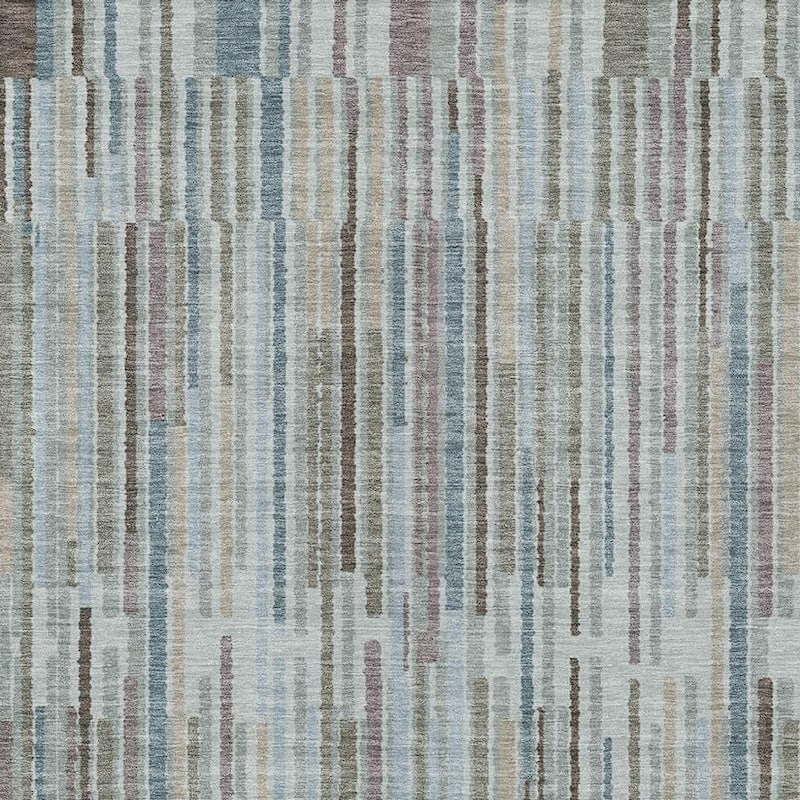 HomeRoots Striped Transitional Rectangle Outdoor Rug