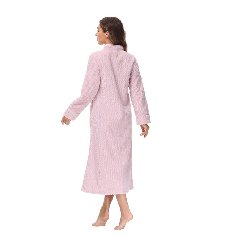 INK+IVY Women's Embossed Plush Robe White Size Large