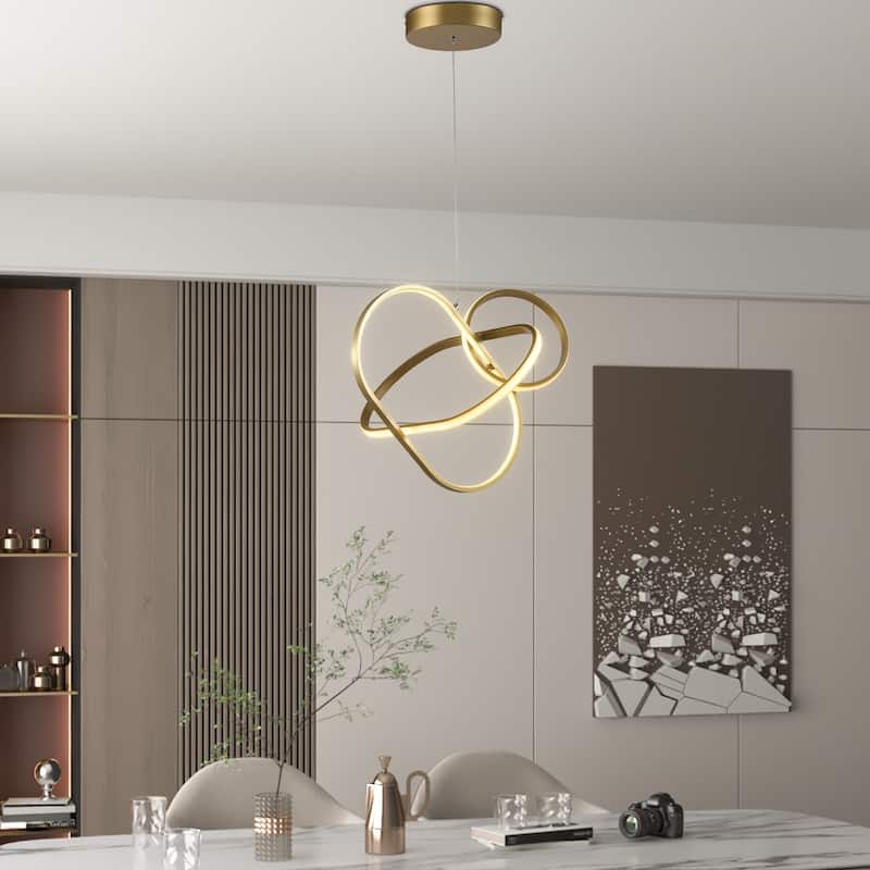 Maxax 3 - Lights LED Geometric Chandelier - N/A
