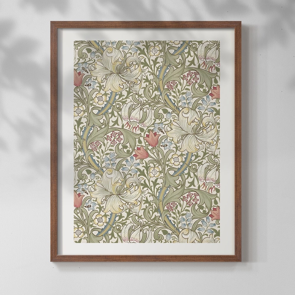 Vintage Floral Print CCCV -Framed Print