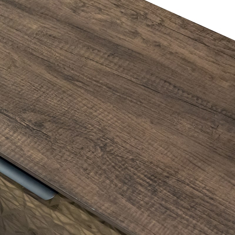 Furniture of America Orelo Modern Dark Brown Wood 2-Drawer Nightstand