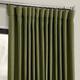 Exclusive Fabrics Faux Linen Extra Wide Room Darkening Curtain Panel