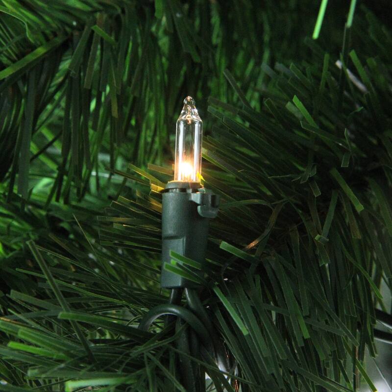 Lighted Tropical Artificial Palm Tree - 6' - Clear - 6 Foot