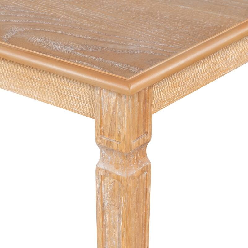 Rustic Farmhouse Extendable Dining Table Set for Six with Four Chairs and Bench for Cozy Gatherings