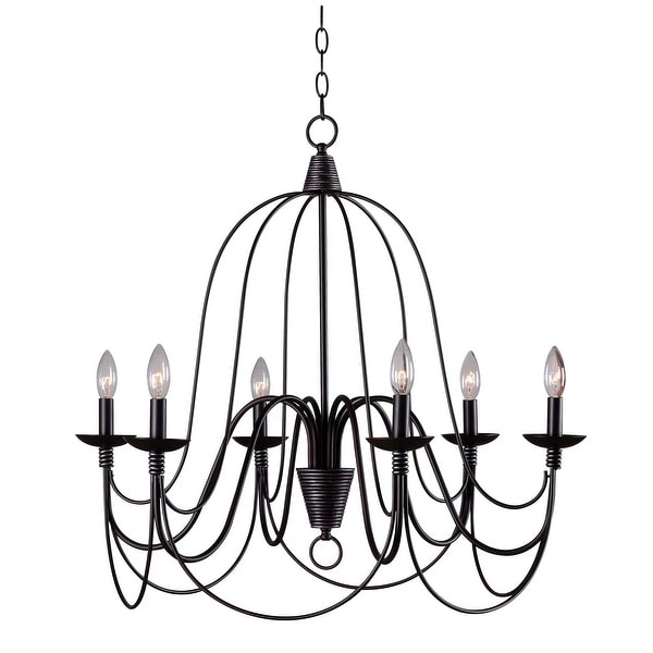 Copper Grove Fraleigh Oil Rubbed Bronze 6-light Chandelier. Opens flyout.