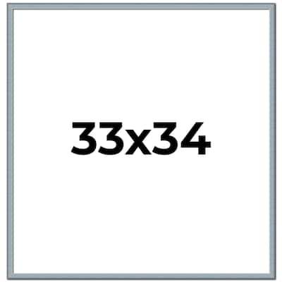 33x34 Frame Rustic Sky Blue Solid Wood Picture Frame | 0.75 Inch