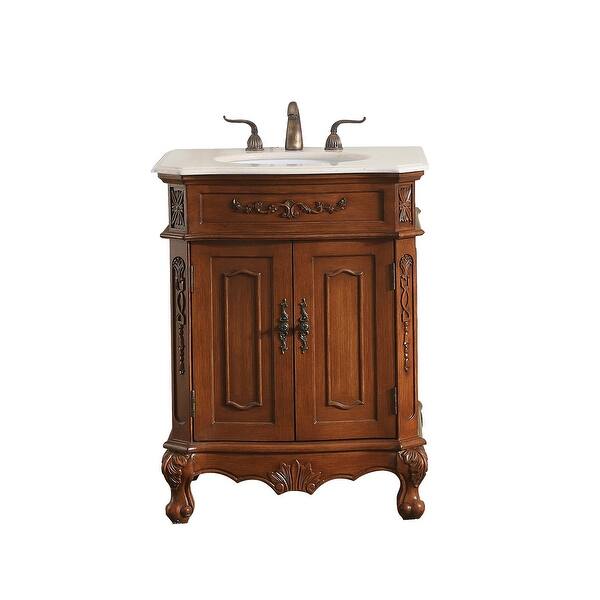 Shop Victorian Style Bathroom Vanity Cabinet Set With Marble Top Overstock 31301594